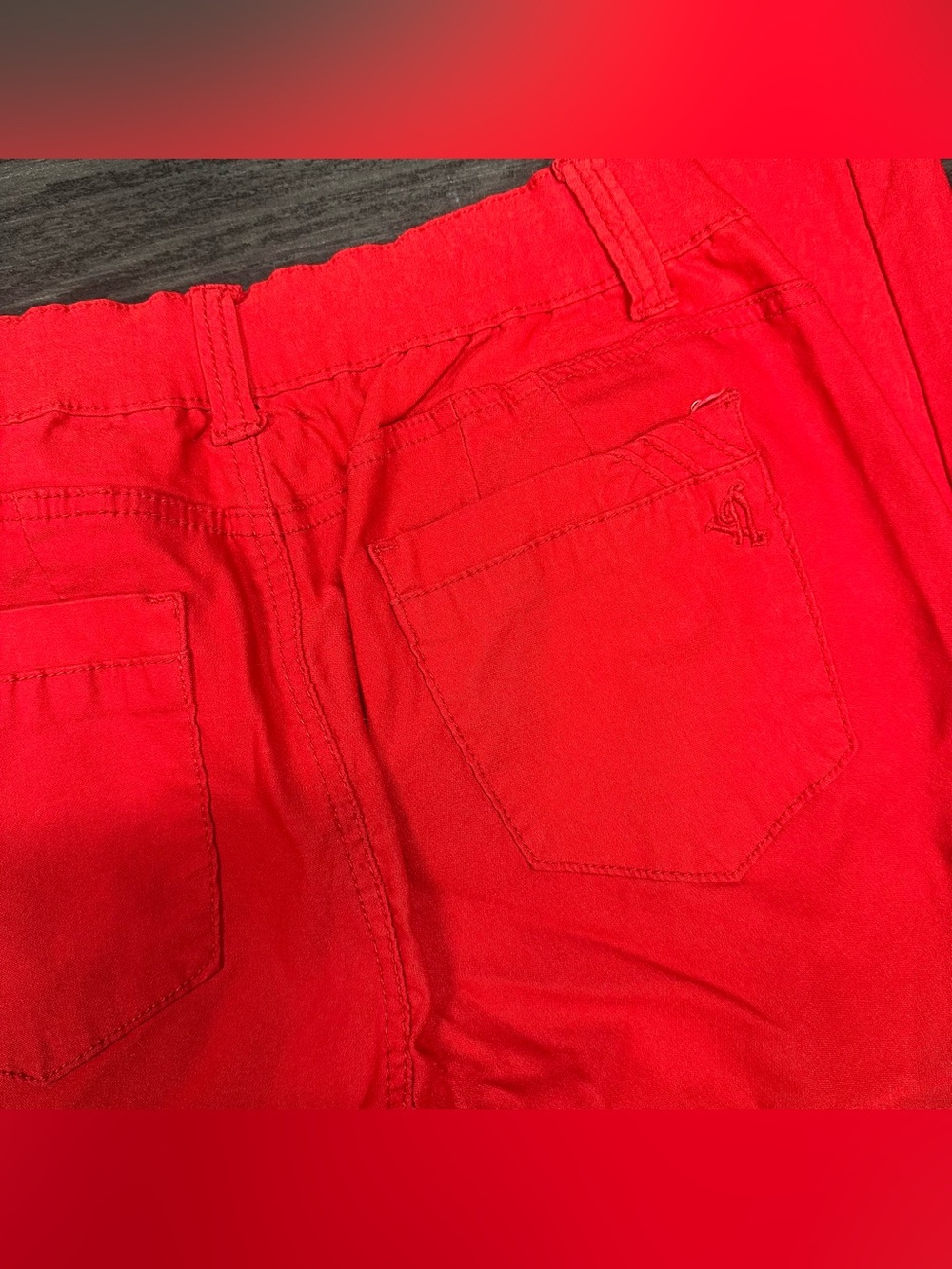VIP Jeans Red Stretchy Skinny Jeans Size 15/16 - Picture 4 of 6